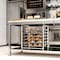 Amgood AmGood 6 Tier Under Table-Mounted Aluminum Sheet Pan / Bun Pan Rack. 28 in. x 23 in. x 25 in. BPR TM-FULL-6-Z - alternate 2